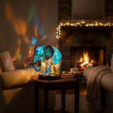Zucker - Lampe aus Buntglas