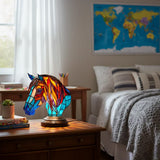 Fényecske - Lampe mit Glasmalereien