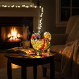 Cica - Lampe mit Glasmalereien
