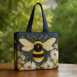 Handgefertigte Tasche | Die Biene und die sieben kleinen Blumen
