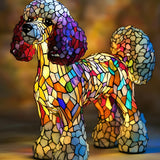 Regenbogen - Lampe und Glas-Mosaik