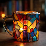 Handgefertigte Aurora-Glasur-Tasse