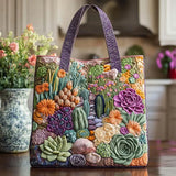 Handgefertigte Tasche | Sukkulenten