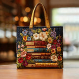 Handgefertigte Tasche | Florale Bibliothek