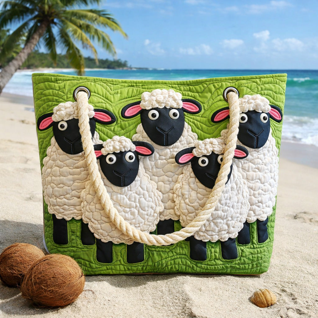 Handgefertigte Strandtasche | Schafshimmel