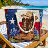 Handgefertigte Strandtasche | Texas Stolz