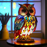 Rubin - Lampe und Glasmalerei