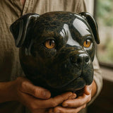 Schwarzer Hund - Die mystische Statue des schwarzen Hundes