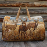 Gepolsterte Reisetasche aus rustikalem Holz