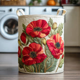 Mohnblumen – Wäschekorb mit Mohnblumen