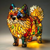 Cica - Lampe mit Glasmalereien