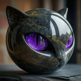 Schwarze Katze - Mystische schwarze Katzenstatue
