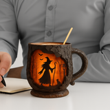3D-Becher – Hexe und Katze