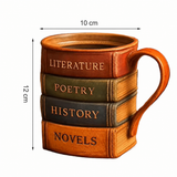 Bücherliebhaber – Handgefertigte 3D-Tasse